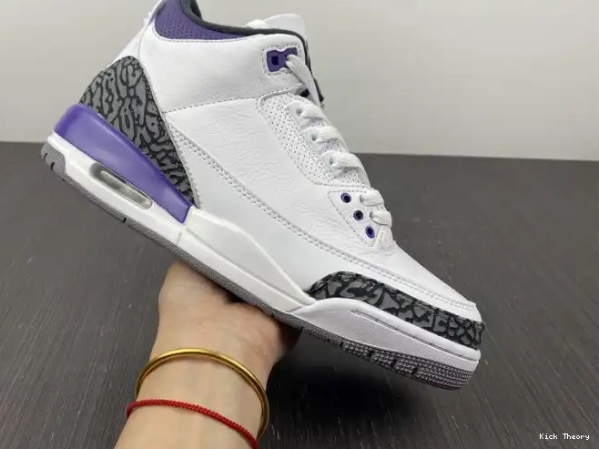Kicktheory 'Dark Retro 3 Jordan Iris' Air CT8532-105 0624